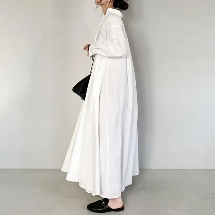 Cotton Linen Women Long Dress by Crystal Crystina, alternate view 2