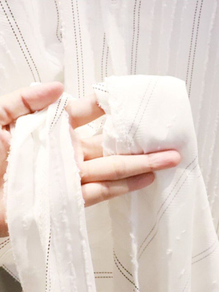 Lapel Fashion Mid-Length Pleated Shirt Skirt Autumn New Simple Loose Large Size Dress Women