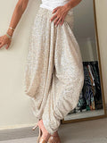 Harem Sequined Solid Pant