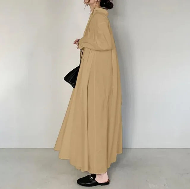 Cotton Linen Women Long Dress by Crystal Crystina, alternate view 8