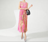 Lace-Up Sleeveless Versatile Long Skirt Dress for Women