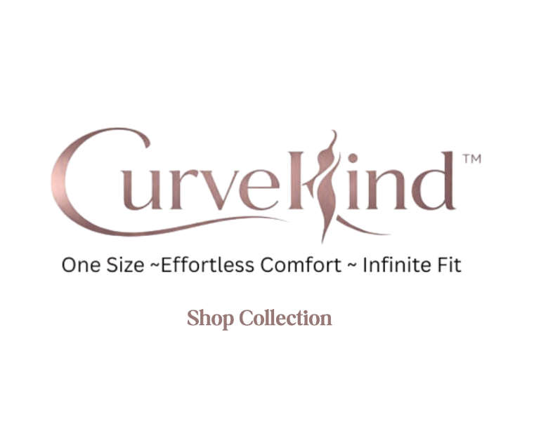 Curvekind logo with tagline on a white background