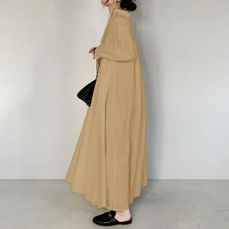 Cotton Linen Women Long Dress by Crystal Crystina, alternate view 4