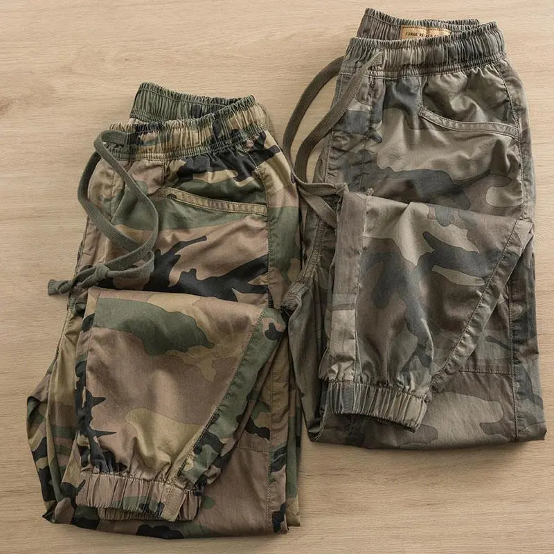 Somara Camouflage Cargo Pants| Elastic Waist & Ankle Fit