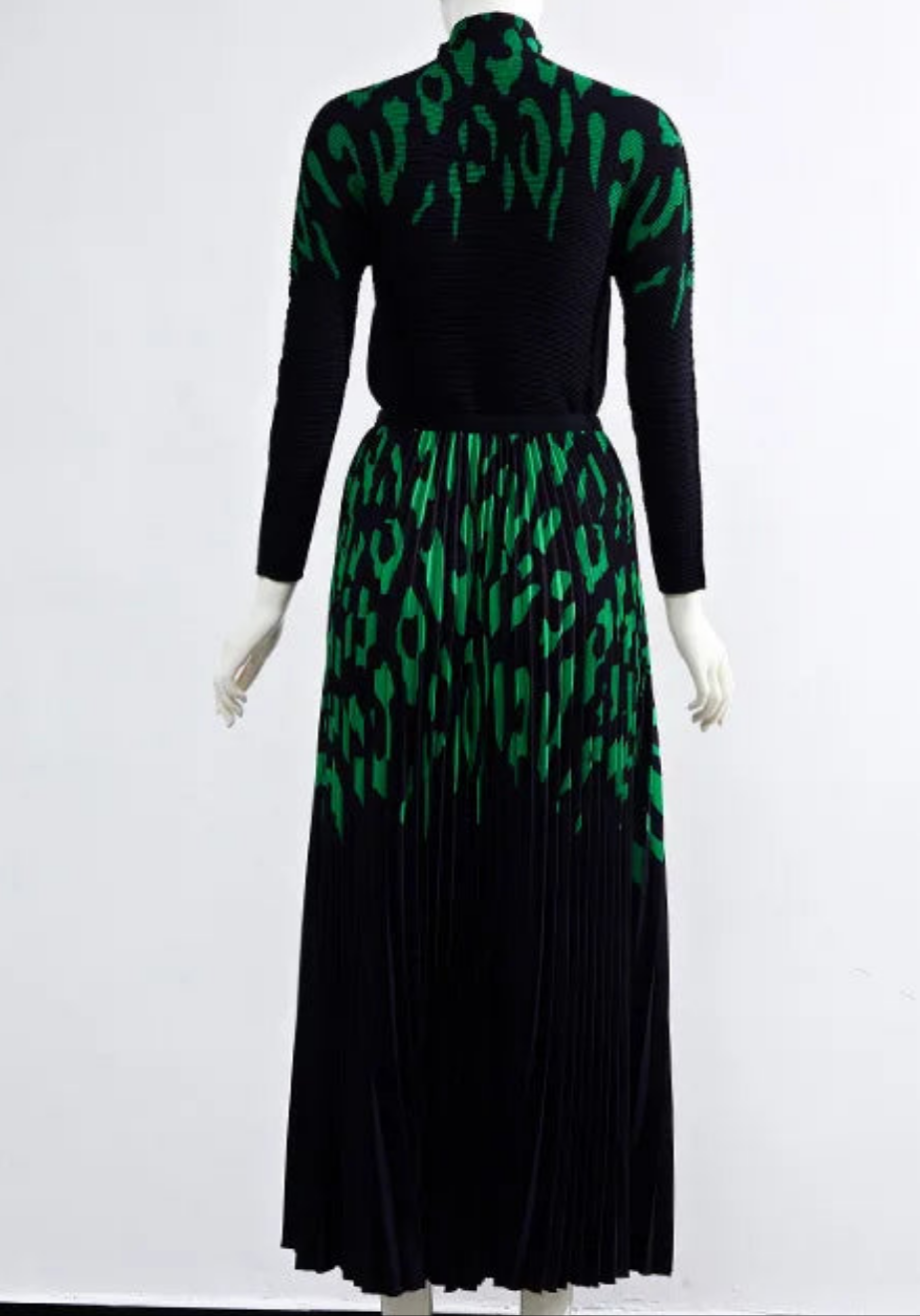 Elaine Turtleneck Printed Stretch Dress