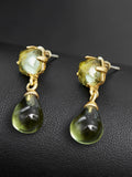 Ancient Colored Glaze Waterdrop Earrings