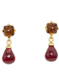 Ancient Colored Glaze Waterdrop Earrings