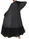 Polka Dot Abaya Dress