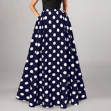 Polka Dot Maxi Skirt