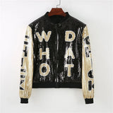 Who Dat Chic! Sequin Bomber Jacket