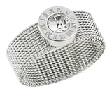 Stainless Steel Roman Numeral Ring