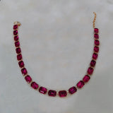 Modern Geometric Crystal Necklace