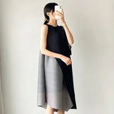 CurveKind™ Colorblock Patchwork Midi Dress