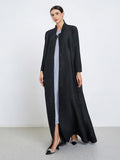 CurveKind ™ Black Pleated Abaya