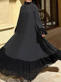 Polka Dot Abaya Dress