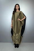 Silky Long Kaftan Evening Dress