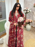 CurveKind™ Embroidered Pleated Abaya Robe