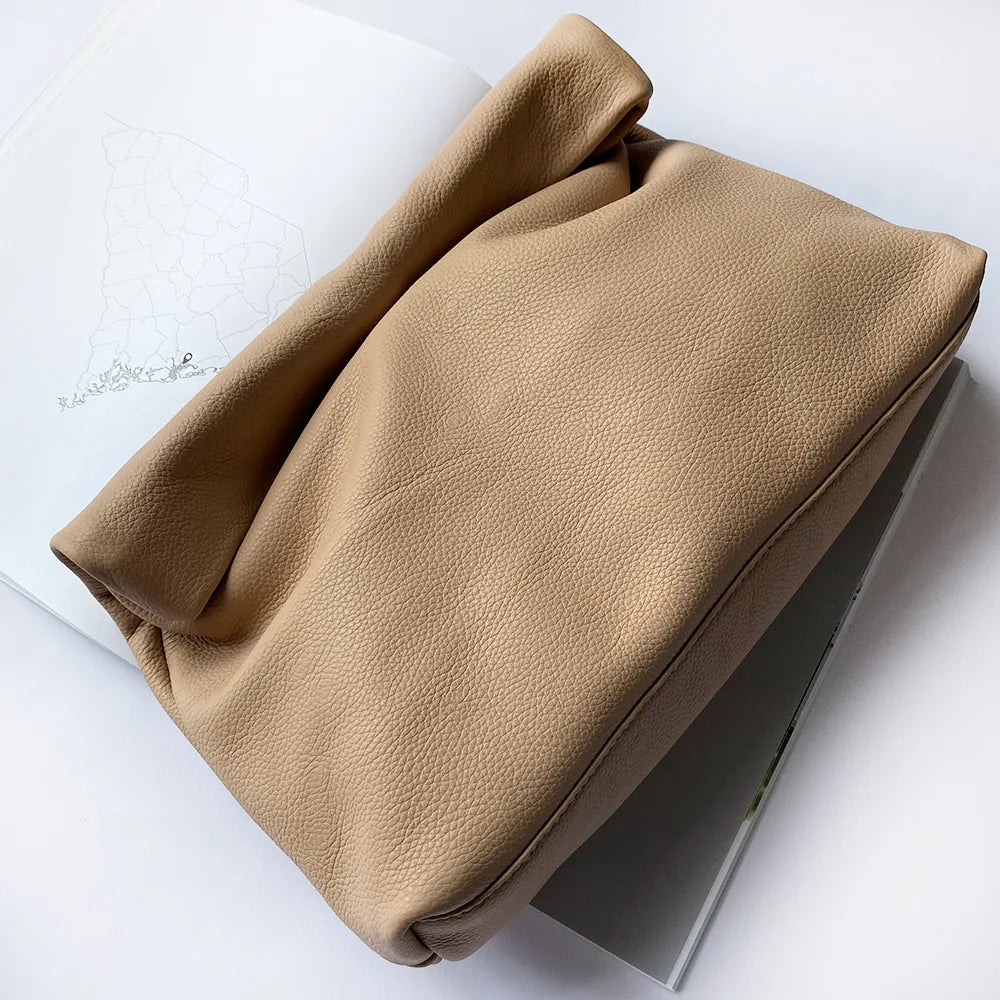 Leather Evening Clutch Bag by Crystal Crystina, alternate view 3