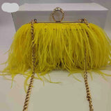 Yellow Bridal Clutch Purse| Elegant Handbag for Women