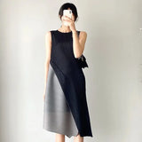 CurveKind™ Colorblock Patchwork Midi Dress