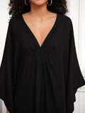 Solid Color V-Neck Kaftan