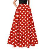 Polka Dot Maxi Skirt