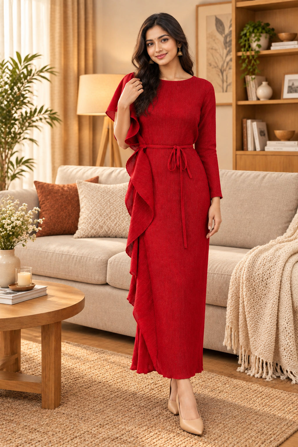 Tie Waist Maxi Dress