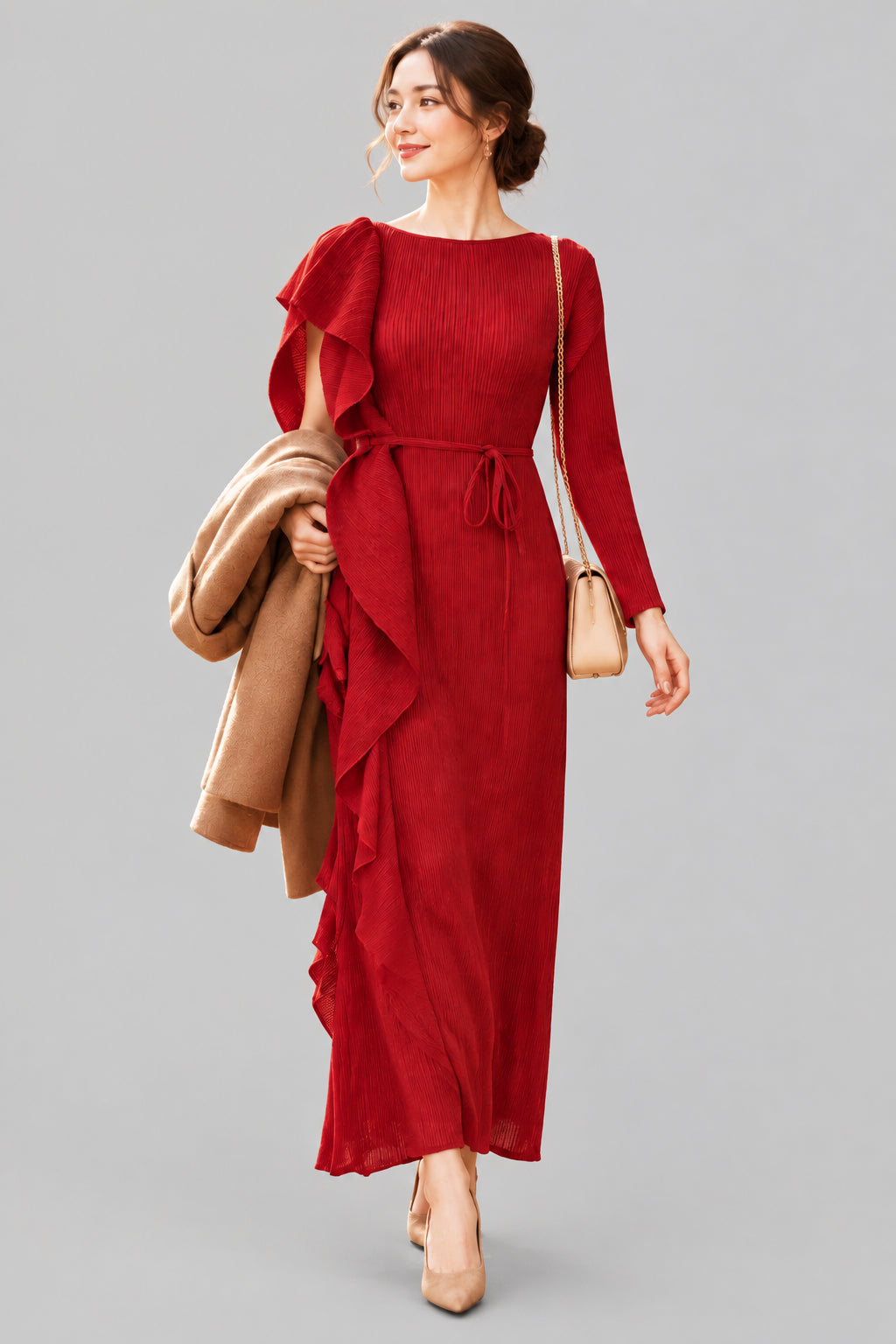 Tie Waist Maxi Dress