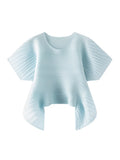 Light blue poncho on a white background