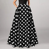 Polka Dot Maxi Skirt