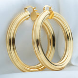 Dubai Gold Plated Hoop Earrings