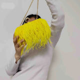 Yellow Bridal Clutch Purse| Elegant Handbag for Women