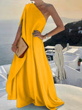One-Shoulder Boho Long Dress
