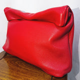 Cowhide Leather Foldable Handbag