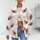 Rugby Pattern Printed Jacket