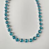 Oversized Crystal Elliptic Cut Necklace