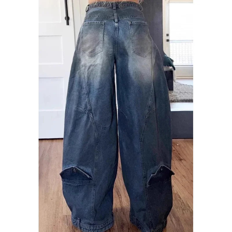 Loose Denim Jeans by Crystal Crystina, alternate view 5