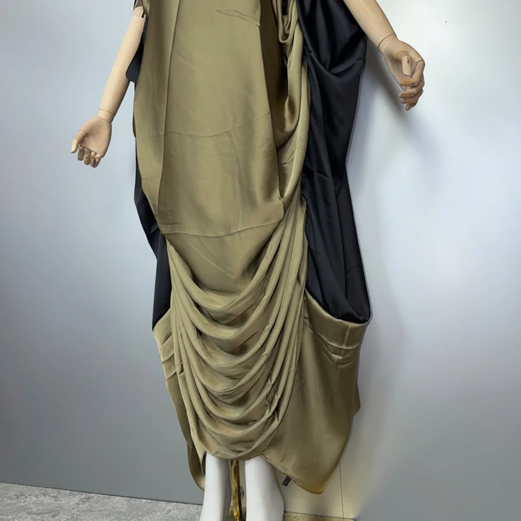 Silky Long Kaftan Evening Dress