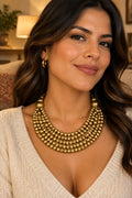 Multi-Layer Beaded Statement Necklace