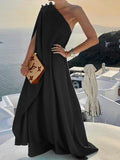 One-Shoulder Boho Long Dress