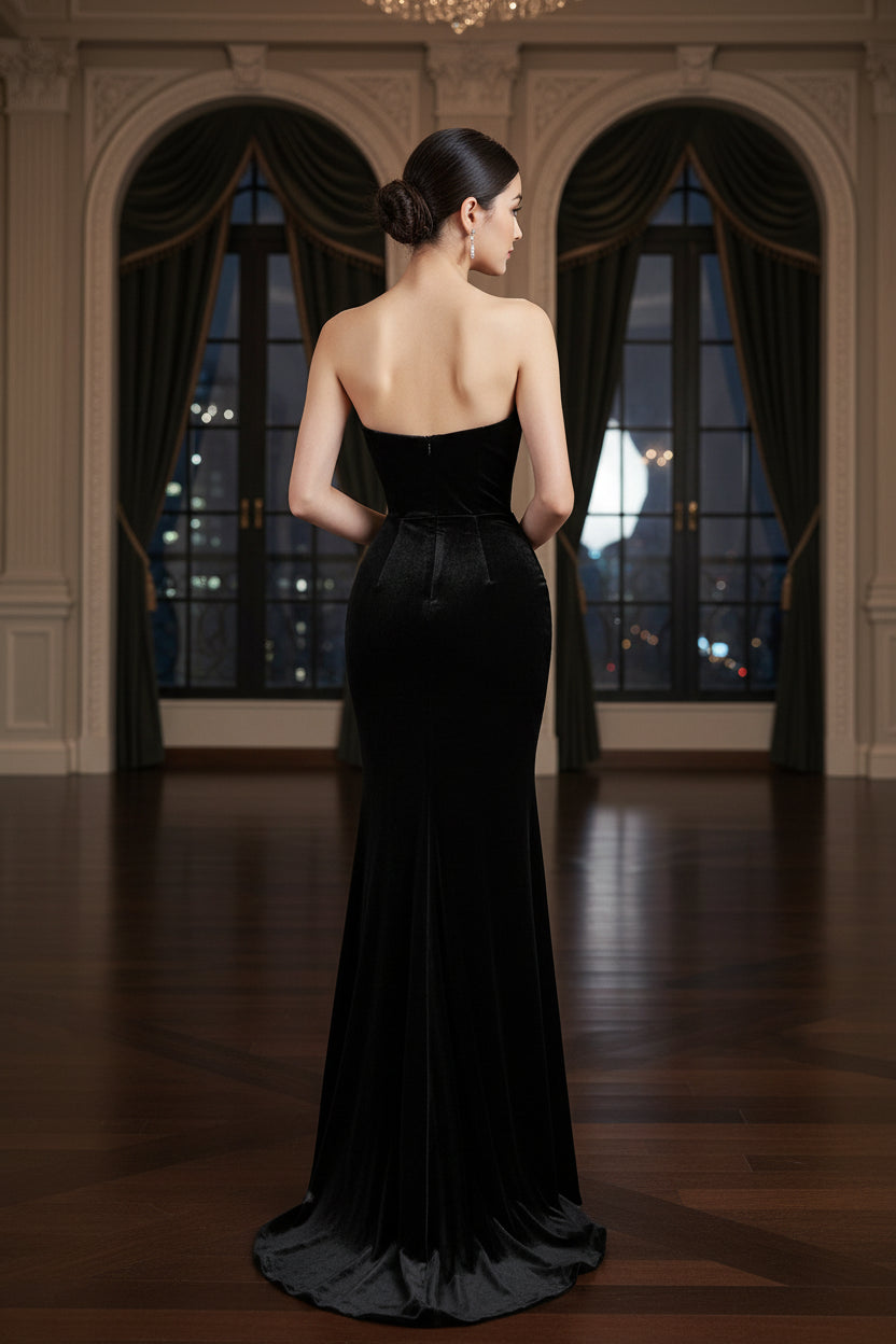 Velvet Diamond Bodycon Dress