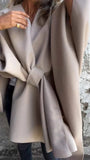CurveKind™ V-Neck Shawl Cape Coat