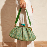 Emerald Isle Woven Clutch