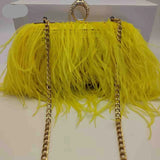 Yellow Bridal Clutch Purse| Elegant Handbag for Women