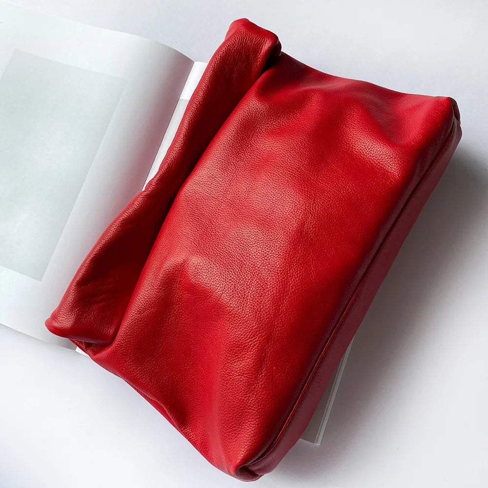 Leather Evening Clutch Bag by Crystal Crystina, alternate view 22