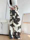 Y2K Baggy Cow Print Jean Pant