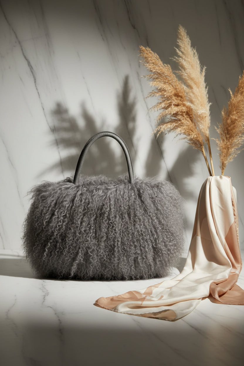 Stylish Wool Shoulder Carry Bag