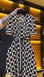 Midi Plaid Printed Dress