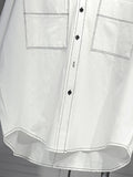 Double Pocket White Denim Design Shirt