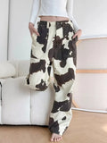 Y2K Baggy Cow Print Jean Pant